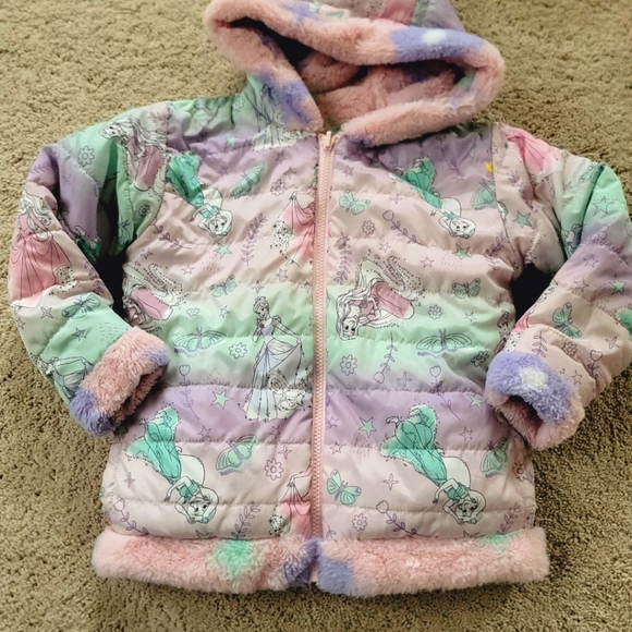 Disney Other - Disney Princess Reversible Winter Coat 5